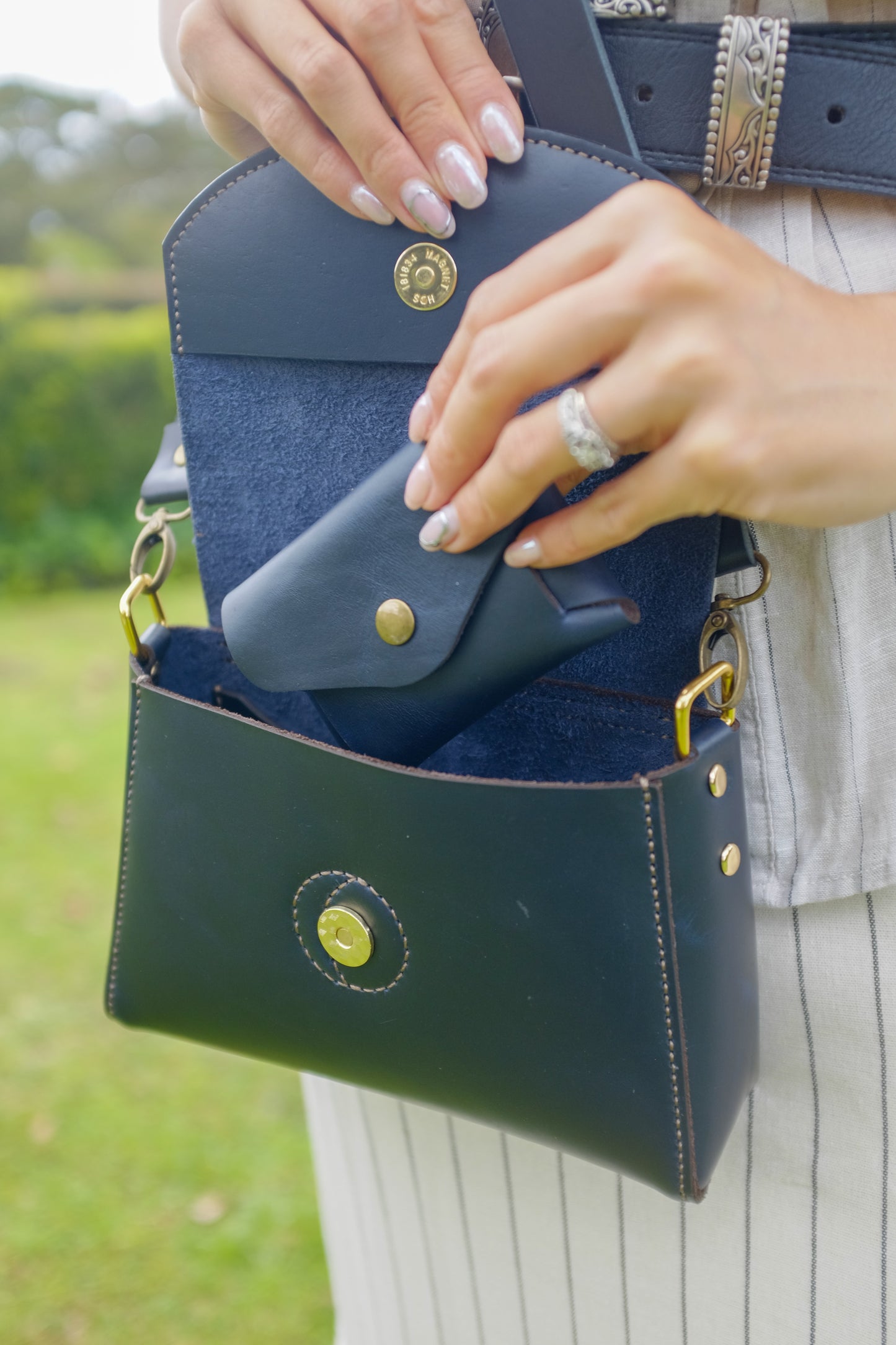 Dark Blue Luna Bag