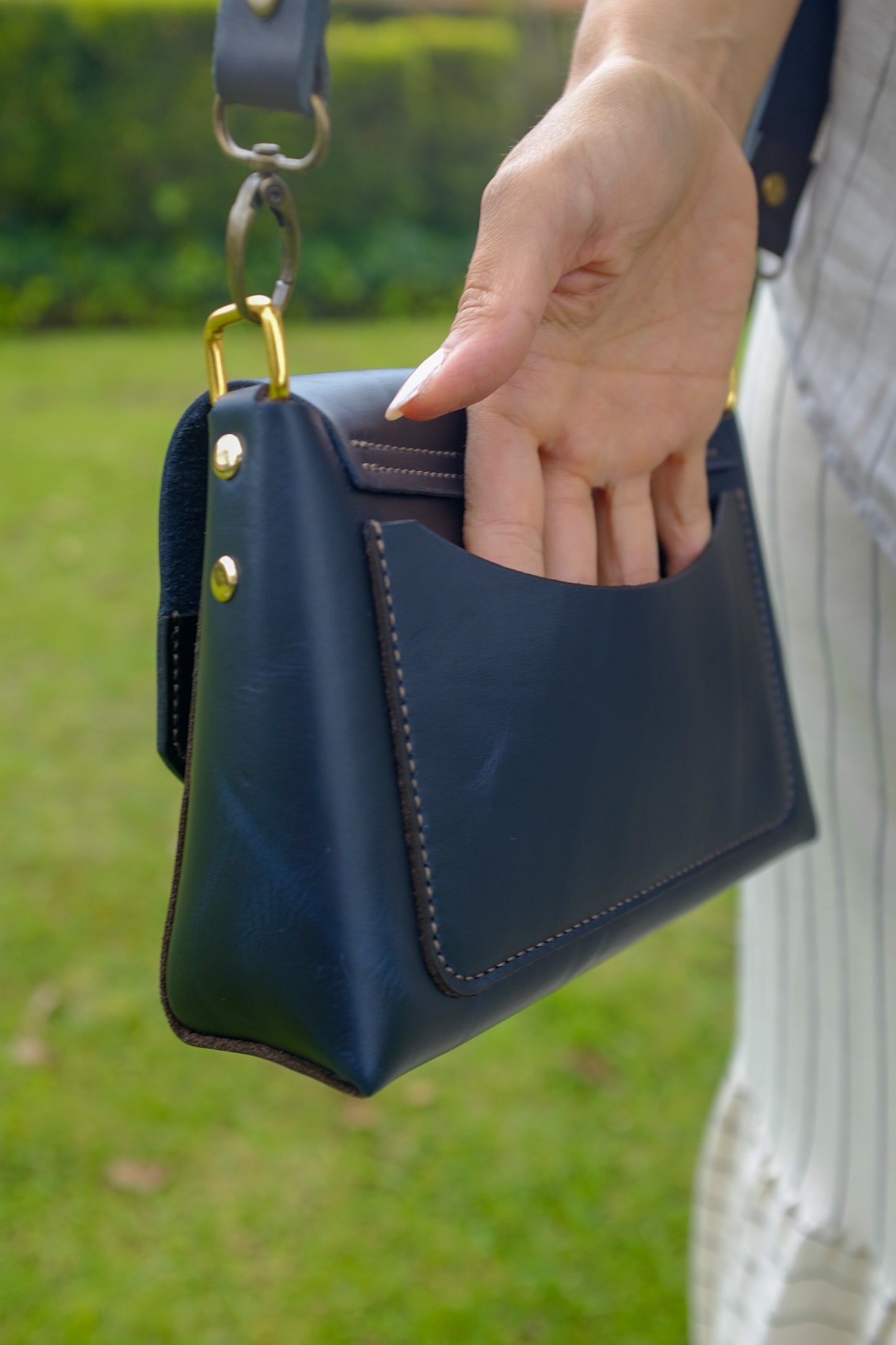 Dark Blue Luna Bag